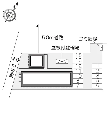 ★手数料０円★入間郡越生町越生東２丁目　月極駐車場（LP）